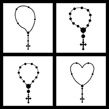 Holy Rosary design clipart