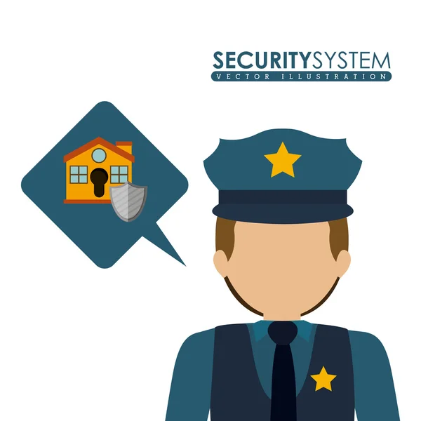 Security systeemontwerp — Stockvector