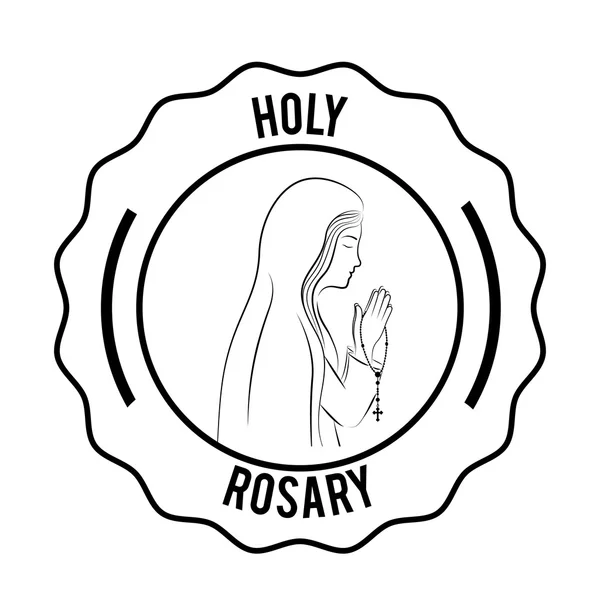 Святого Розарію дизайн — стоковий вектор