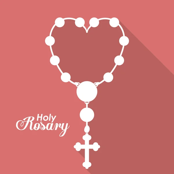 Holy Rosary design — Stock Vector