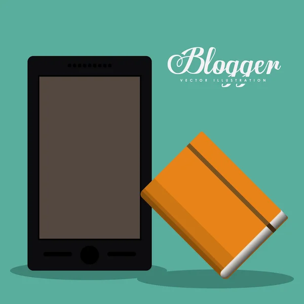 Дизайн блоггера — стоковый вектор