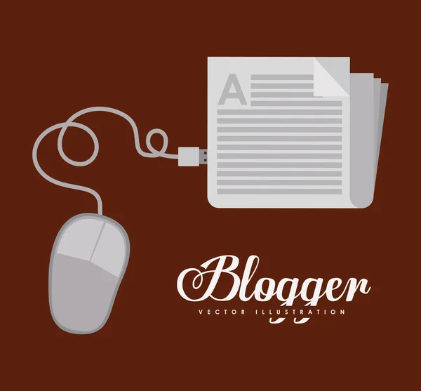 Blogger design — Stockový vektor