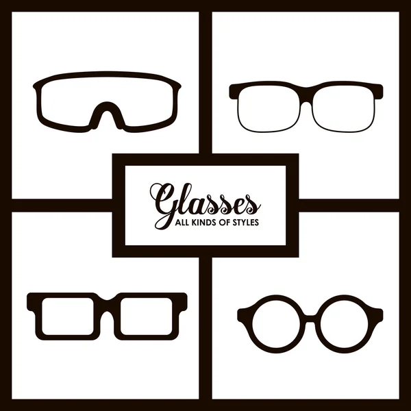 Glasses design — Stock Vector
