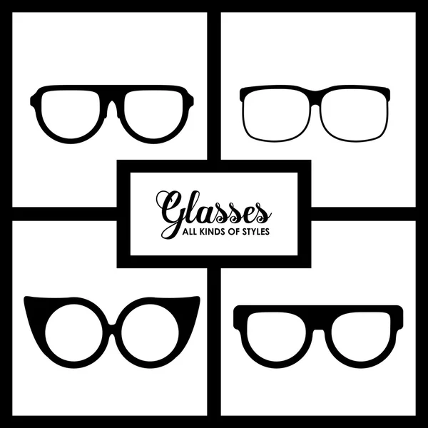 Glasses design — Stock Vector