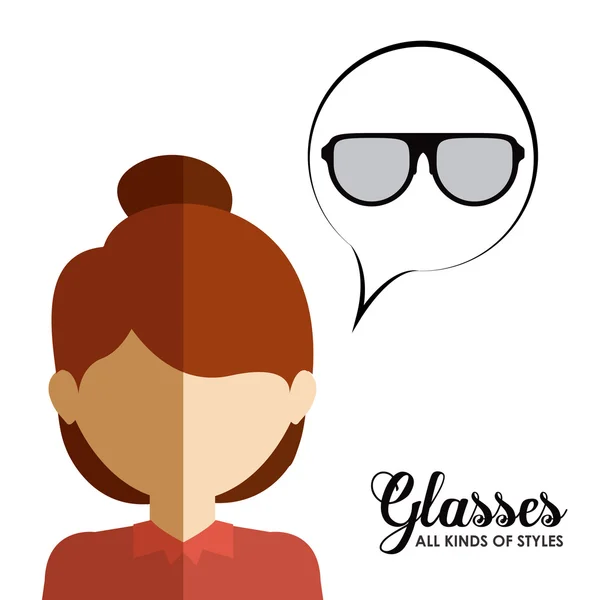 Glasses design — Stock Vector