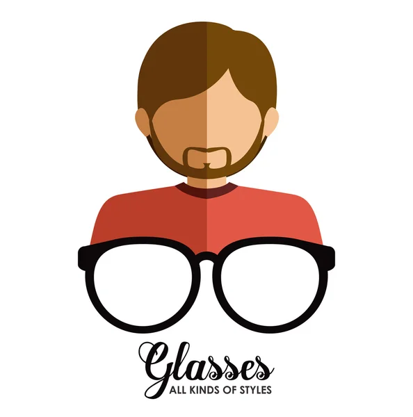 Glasses design — Stock Vector