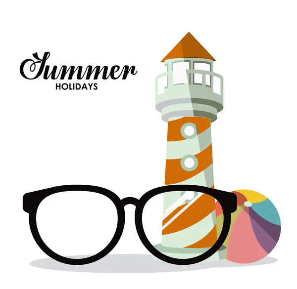 Summer Glasses design — Stock Vector