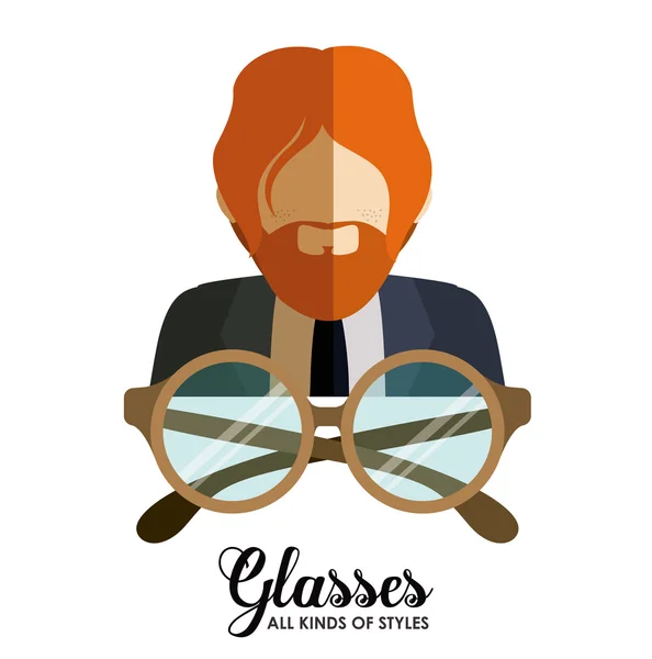 Glasses design — Stock Vector