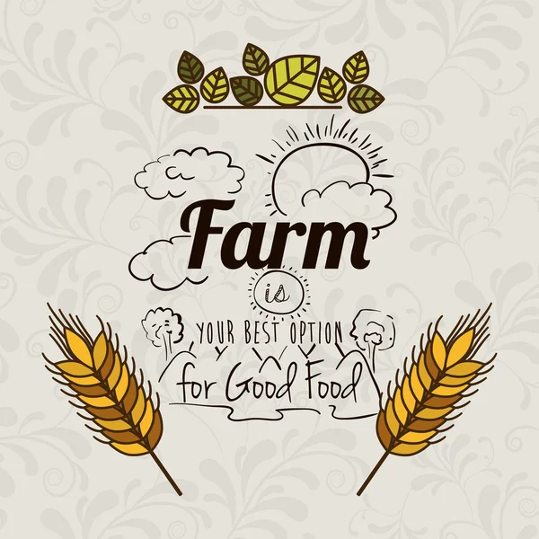 Farm Food design — Stock Vector