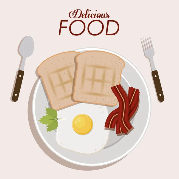 Diseño de alimentos — Vector de stock