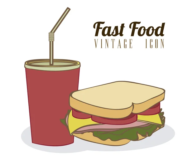Fast Food design — Stock Vector