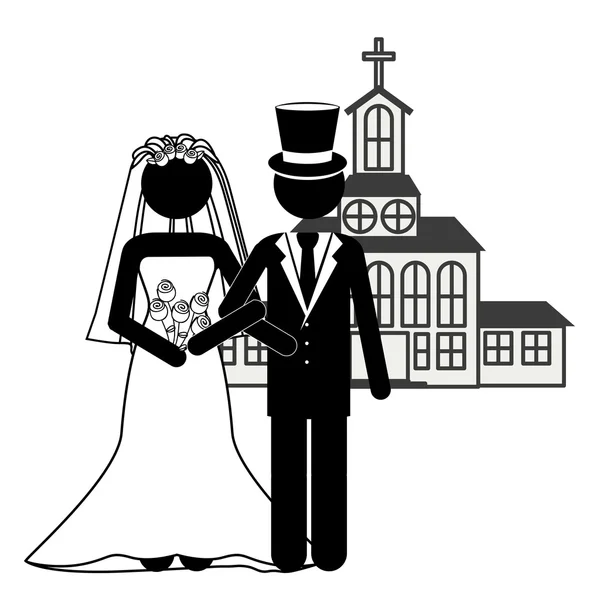 Projekt ślub — Wektor stockowy