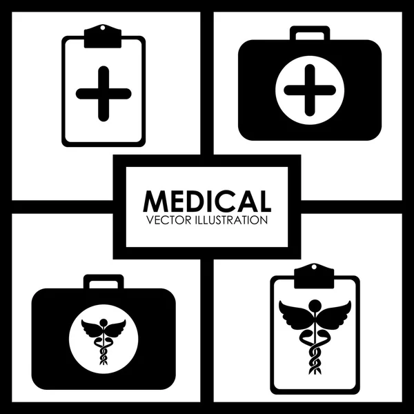 Diseño de atención médica — Vector de stock