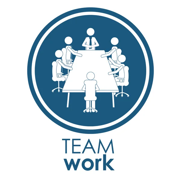 Team work different design — Stock Vector