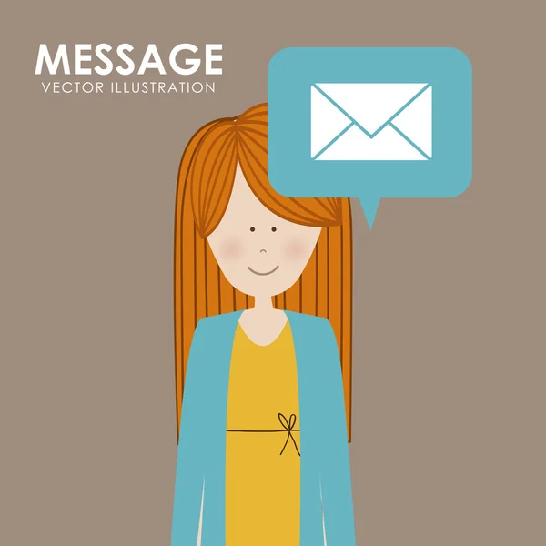 Message design — Stock Vector
