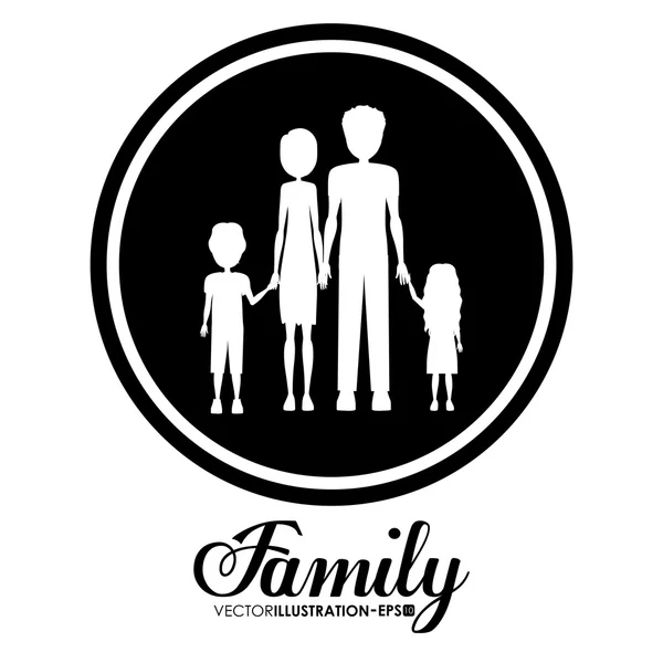 Projekt rodzina — Wektor stockowy