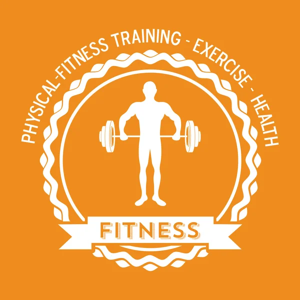 Fitness tasarım — Stok Vektör