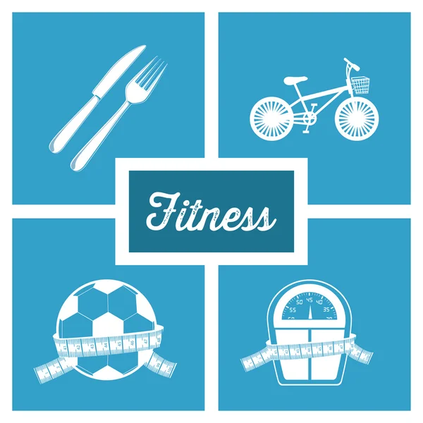 Fitness tasarım — Stok Vektör