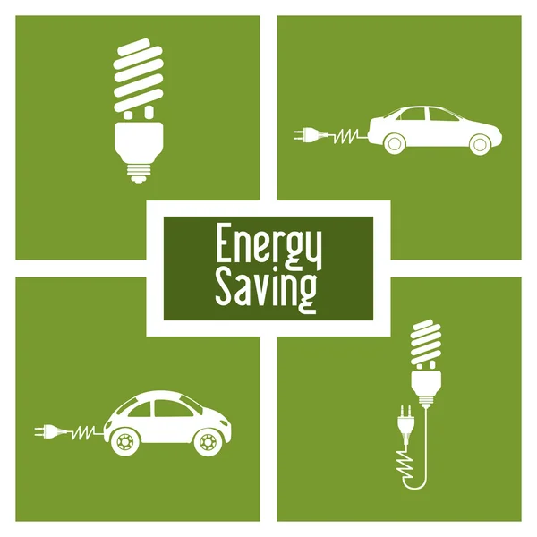 Energiebesparing ontwerp — Stockvector