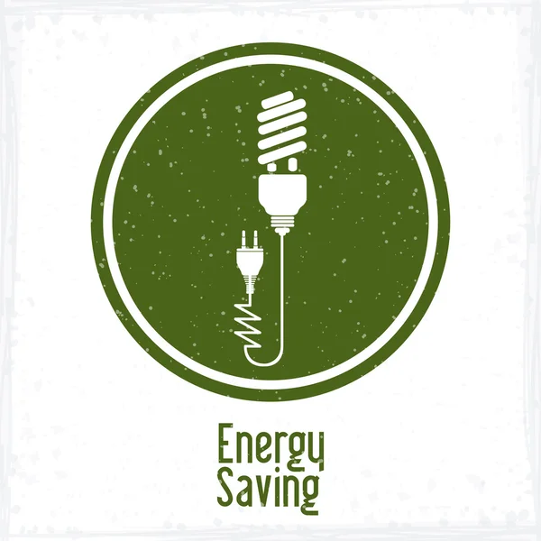 Diseño de ahorro de energía — Archivo Imágenes Vectoriales