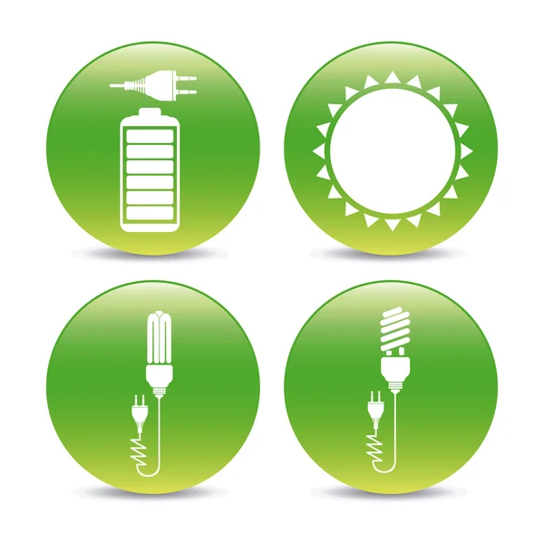 Energiebesparing ontwerp — Stockvector