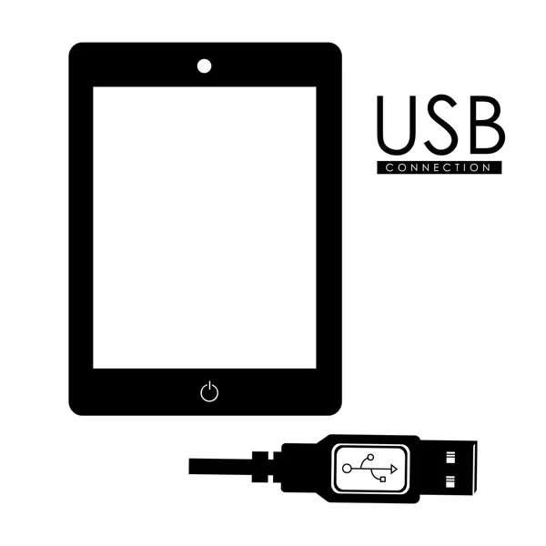 USB tasarımı — Stok Vektör