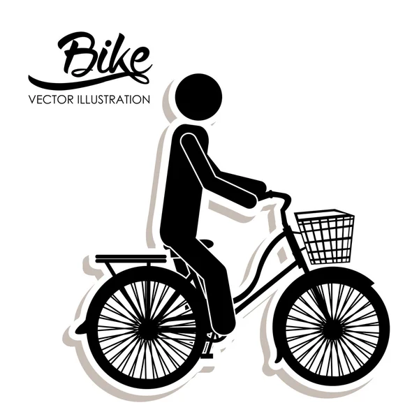 Велосипед способу життя — стоковий вектор