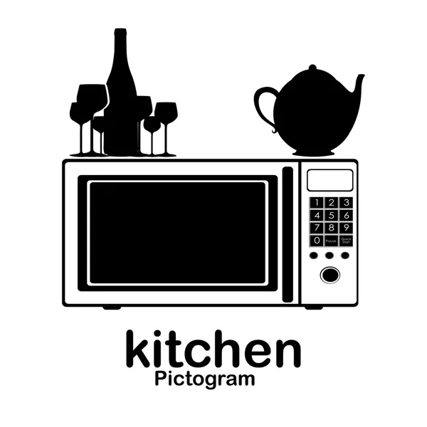 Kitchen design — Stock Vector