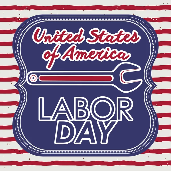 Labor day design — Stock Vector