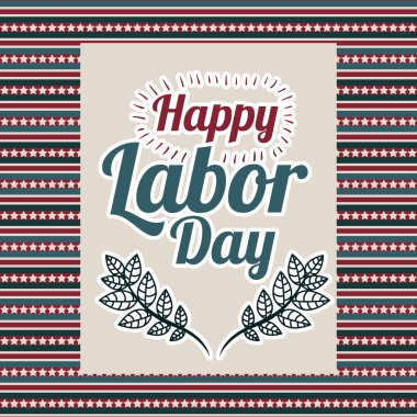 Retro İşçi Bayramı tasarım 