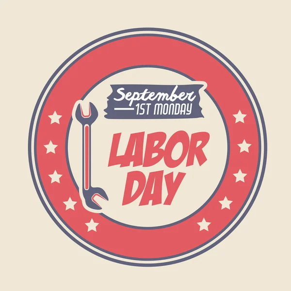 Labor day design — Stock Vector