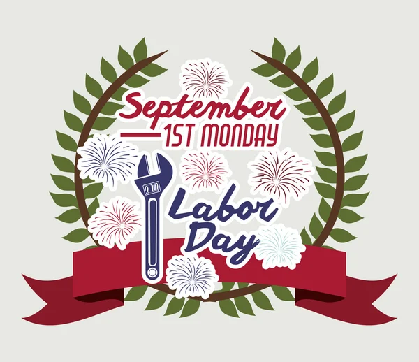 Labor day design — Stock Vector