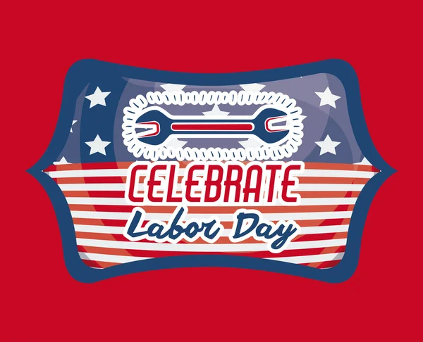 Labor day design — Stock Vector