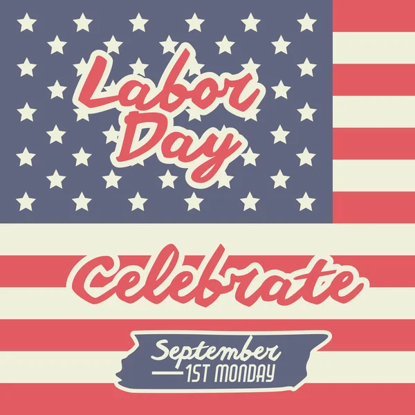 Labor Day design — Stock Vector