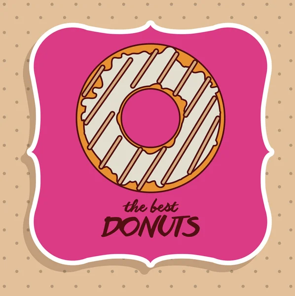 Donuts Shop-Design — Stockvektor