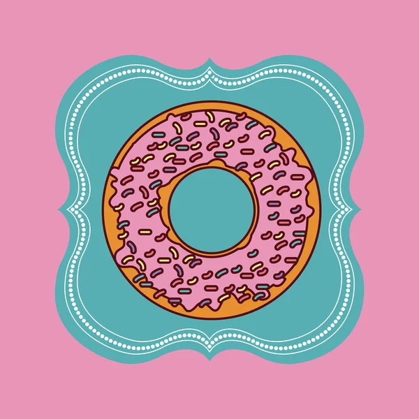 Design de loja de donuts — Vetor de Stock