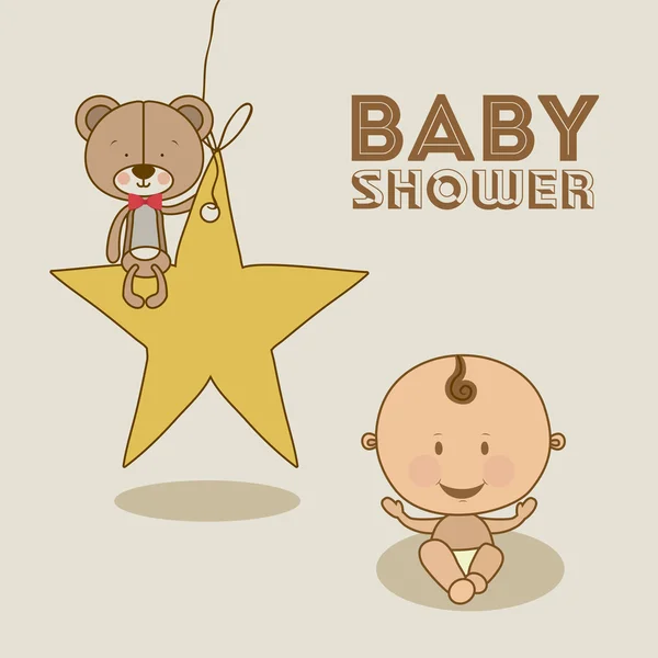 Babydusche — Stockvektor