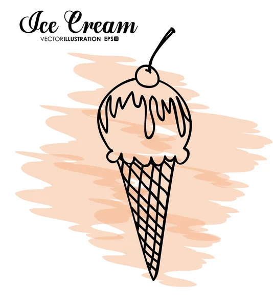 Diseño de helado — Archivo Imágenes Vectoriales