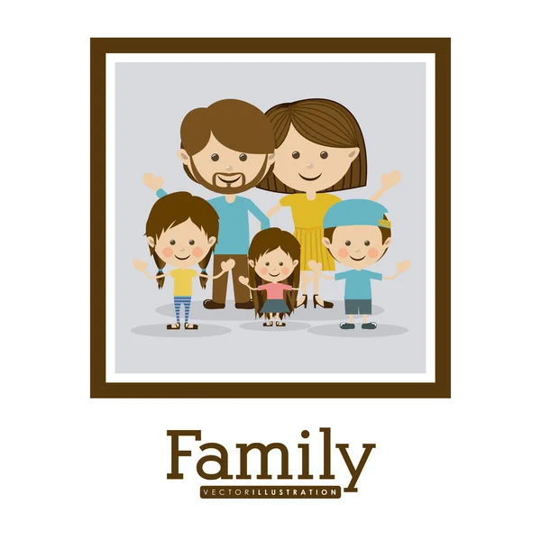 Conception familiale — Image vectorielle