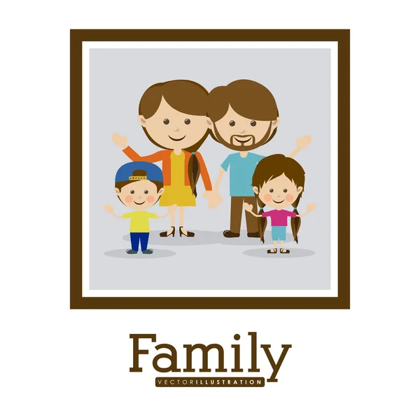 가족 디자인 — 스톡 벡터