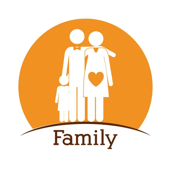 Familiendesign — Stockvektor