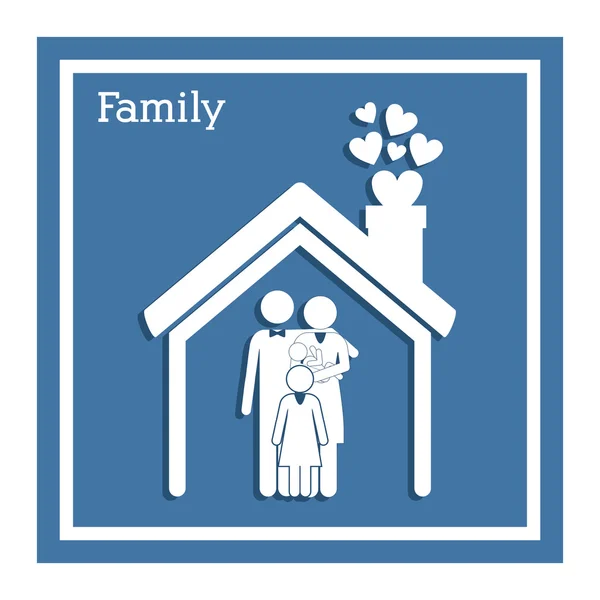 Familjen design — Stock vektor