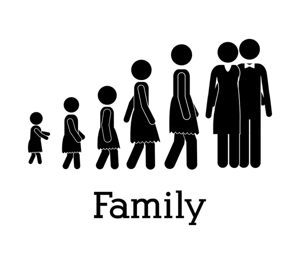 Familiendesign — Stockvektor