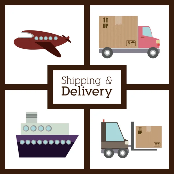 Delivery design — Stock Vector