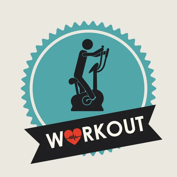 Workout design — Stock Vector