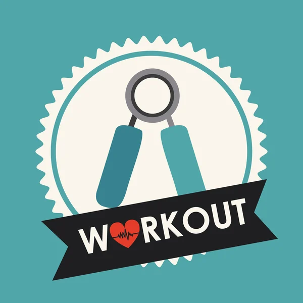 Workout design — Stock Vector