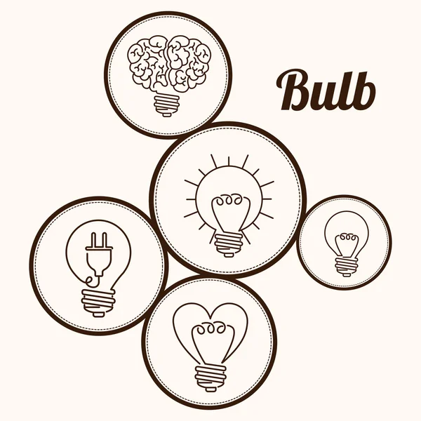 Eco bulb design — Stock Vector