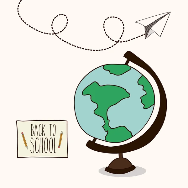 Volver al diseño escolar — Vector de stock