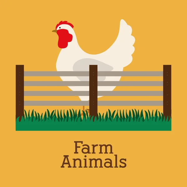 Granja Diseño de alimentos — Vector de stock