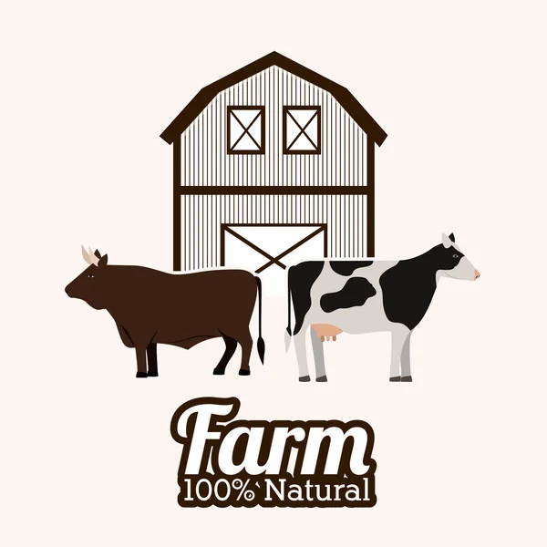 Çiftlik Gıda tasarım — Stok Vektör
